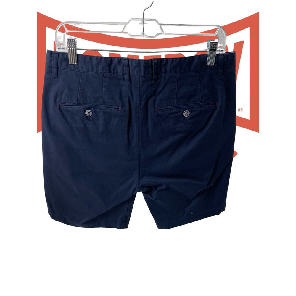 Nautica Dark Blue Flat Front Shorts - Picture 2 of 5